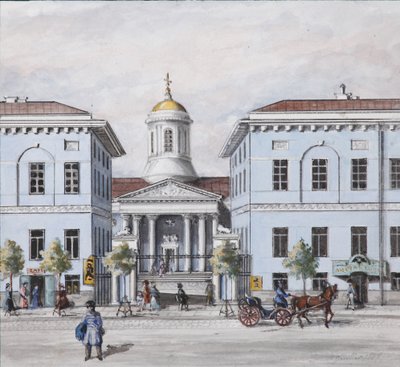 Nevsky Prospekt i St. Petersburg, 1830-1840-årene av Vasili Semenovich Sadovnikov