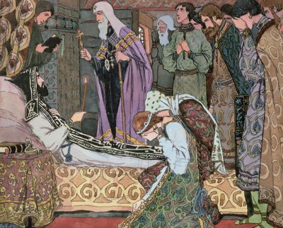 Dødsleiet til storhertug Dmitry av Don (1350–89), ca. 1910 av Vasili Vasil