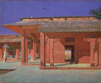 Gårdsplassen til haremet i Fatehpur Sikri keiserpalass, 1874-1876 av Vasili Vasilievich Vereshchagin