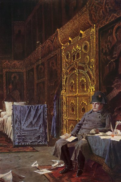 På vei – Dårlige nyheter fra Frankrike (fargelitografi) av Vasili Vasilievich Vereshchagin