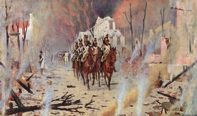 Tilbake til Peterspalasset (fargelitografi) av Vasili Vasilievich Vereshchagin