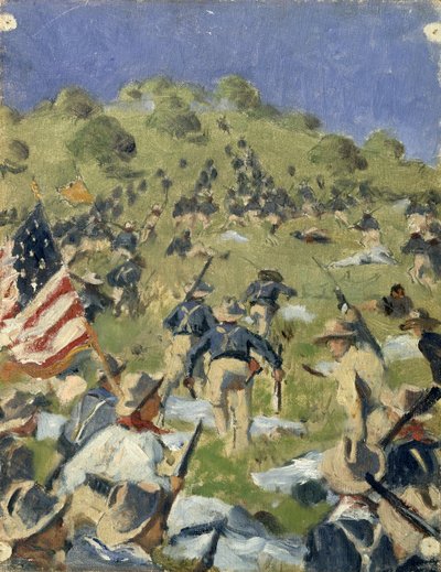 Theodore Roosevelt tar Saint-Juan Heights av Vasili Vasilievich Vereshchagin