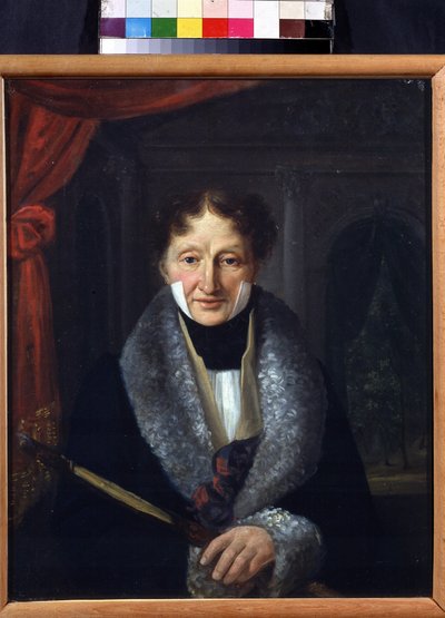 Portrett av ballettmesteren Charles Louis Didelot (1767-1837) (Portrett av ballettmesteren Charles Louis Didelot). Maleri av Vasili Venediktovich Baranov (1792-1836). Olje på lerret, 46,5 x 37,5 cm av Vasili Venediktovich Baranov