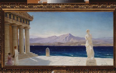 Ancient Landscape (Hellas) - Ancient Landscape - Maleri av Vasili Dmitrievich Polenov (1844-1927), olje på lerret av Vasilij Dmitrievich Polenov