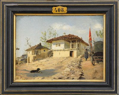 Staben til Don Cossacks i Bulgaria i 1877, 1877 av Vasilij Dmitrievich Polenov