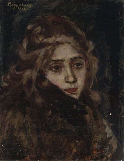 Prinsesse Maria Alexandrovna Menshikova. Studio for Menshikov i Berezov, 1882 av Vasilij Ivanovic Surikov