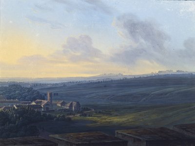 Utsikt over Tsarskoye Selo fra Det hvite tårnet, etter 1826 av Vasily Andreyevich Zhukovsky