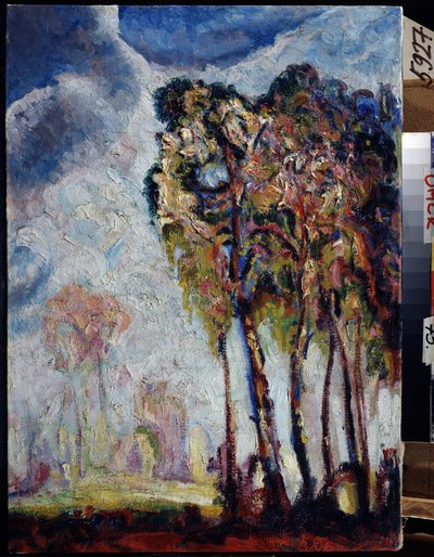 ""Landskap med trær"" Maleri av Vasily Ivanovich Denisov (1862-1921) 1914 Regionalt M. Vrubel kunstmuseum, Omsk av Vasily Ivanovich Denisov