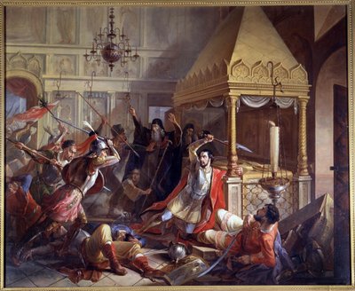 Prins Michail Volkonskys heltedåd under den polske beleiringen i 1610 av Vasily Kuzmich Demidov