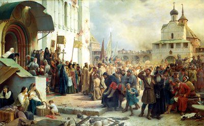 Beleiringen av treenigheten Sergius Lavra i Sergiev Posad, 1891. av Vasily Vereshchagin
