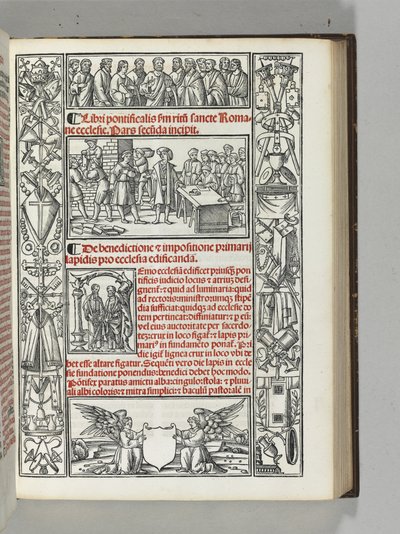Romersk pontifical: pontifical for kirkens hellige romerske ritual av Venetian School