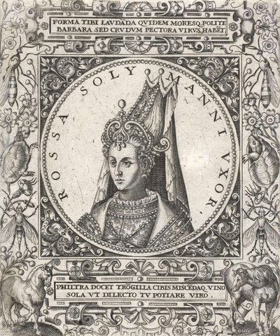 Portrett av sultanen Roxelana av Venetian School