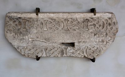 Stein med inskripsjon og dekorasjoner (bilde) av Venetian School