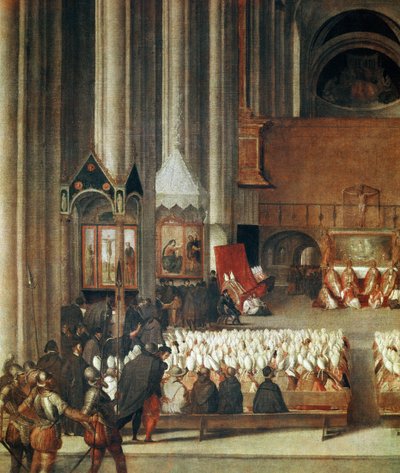 Forsamlingen til Council of Trent av Venetian School