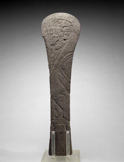 Palma med en vannfugl, 300-1200 e.Kr. (basalt) av Veracruz Veracruz