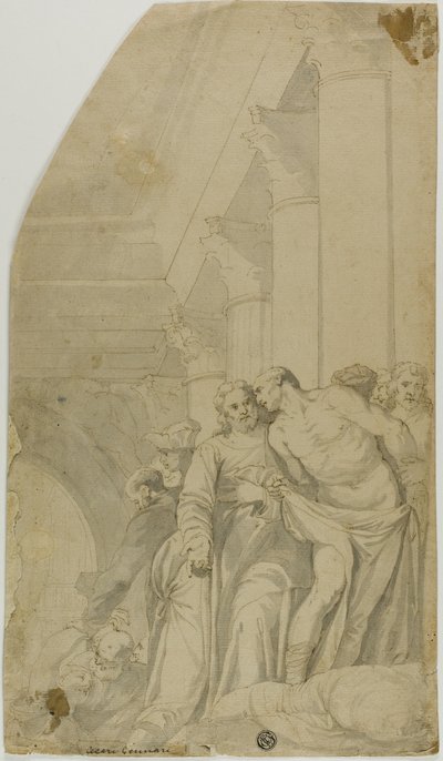 Kristus helbreder de syke ved bassenget i Bethesda av Veronese (Paolo Caliari)