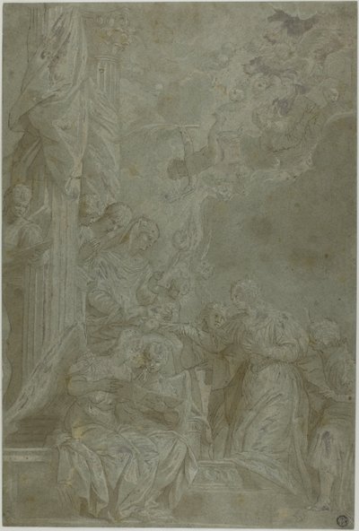 Mystisk ekteskap av Saint Catherine av Veronese (Paolo Caliari)