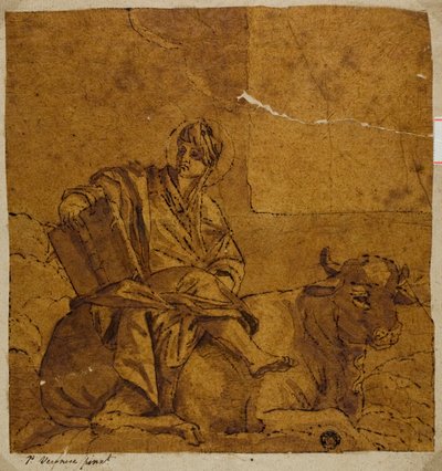 Saint Luke av Veronese (Paolo Caliari)