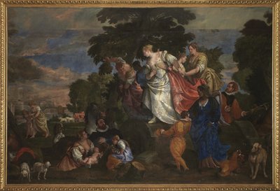 Moses reddet fra vannet, 1582-83 av Veronese