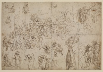 Studier for Kristus som bærer korset, 1571 ca av Veronese