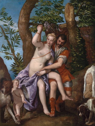 Venus og Adonis, 1570-tallet av Veronese