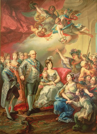 Hylle Charles IV og hans familie av Vicente Lopez y Portana