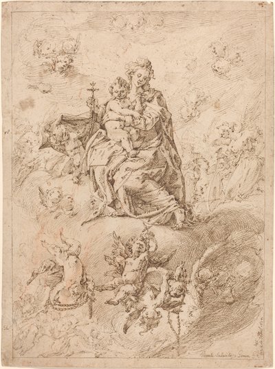 Rosenkransens Madonna av Vicente Salvador Gómez