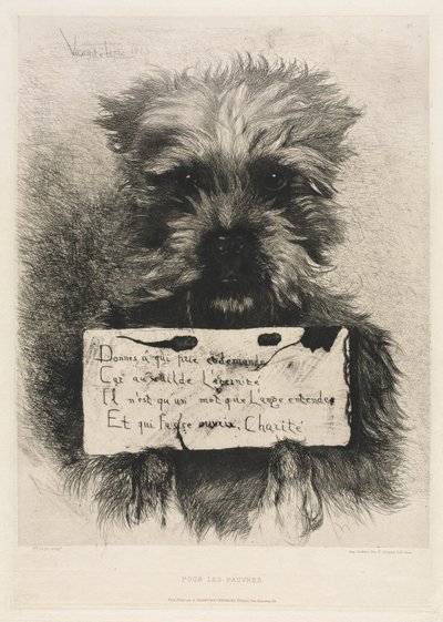 For de fattige, 1863. av Vicomte Lepic Ludovic Napoléon
