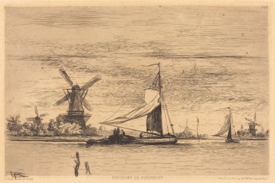 Omgivelsene i Dordrecht av Vicomte Ludovic Lepic