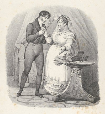 Kap. XVIII: Det må være en slutt! Jeg gifter meg med henne. Det må ta slutt! Jeg er gift, 1824., av Victor Adam