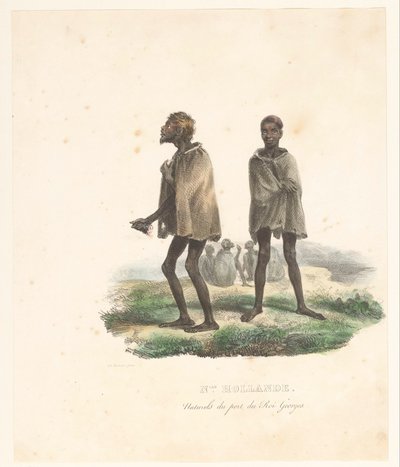Klær til innbyggerne i King George Sound (Vest-Australia) Nlle. Hollande. Naturels du port du Roi Georges (tittel på objekt) Voyage of Discovery of the Astrolabe (serietittel) Voyage de découvertes de l