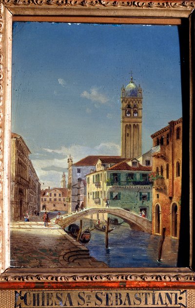 San Sebastianos kirke, 1800-tallet. av Victor Adam