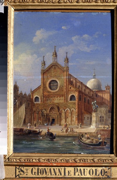 Utsikt over Venezia. Santi Giovanni e Paolo (San Zanipolo) kirke av Victor Adam