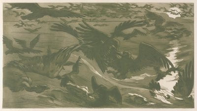 Rovfugler, 1893. av Victor Emile Prouve