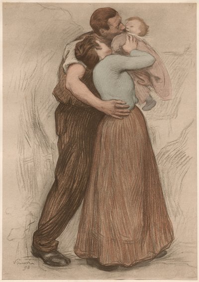Kysset, 1898. av Victor Emile Prouve