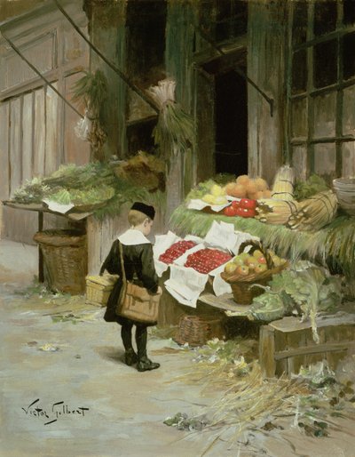 Lille gutt på markedet av Victor Gabriel Gilbert