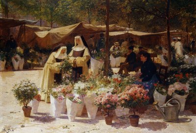 Blomstermarkedet, av Victor Gabriel Gilbert