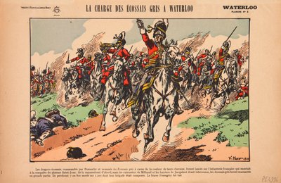 Anklagen mot Royal Scots Greys i slaget ved Waterloo, ca. 1920 av Victor Huen