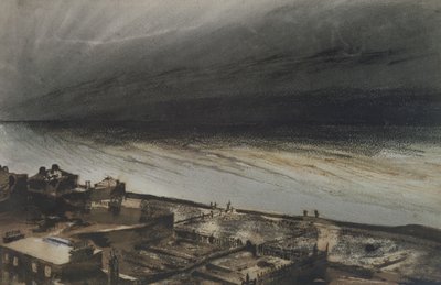 Marine-Terrace, Jersey, 1855 (kull, blyant og gouache på papir) av Victor Hugo