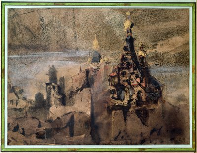 Memory of Spain, 1850 (blekkvask og gouache på papir) av Victor Hugo