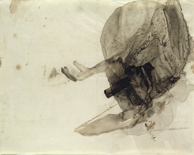 Uten tittel, ca. 1853-5 (blekkvask på papir) av Victor Hugo