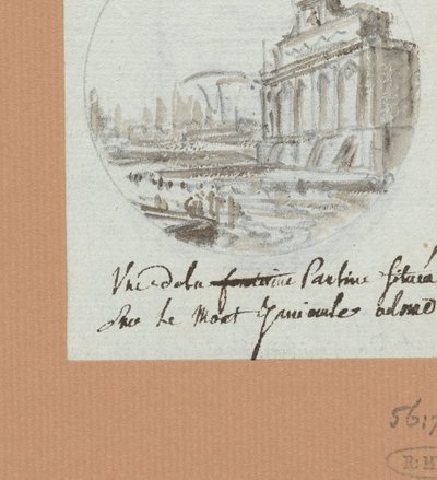 De Aqua Paolo, der Brunnen auf dem Janiculus av Victor Jean Nicolle