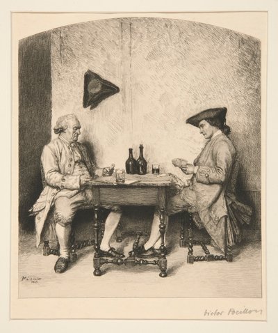 Et kortspill av Victor Louis Focillon