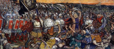 Bataille de Koulikovo - Slaget ved Kulikovo 8. september av Victor Mikhailovich Vasnetsov
