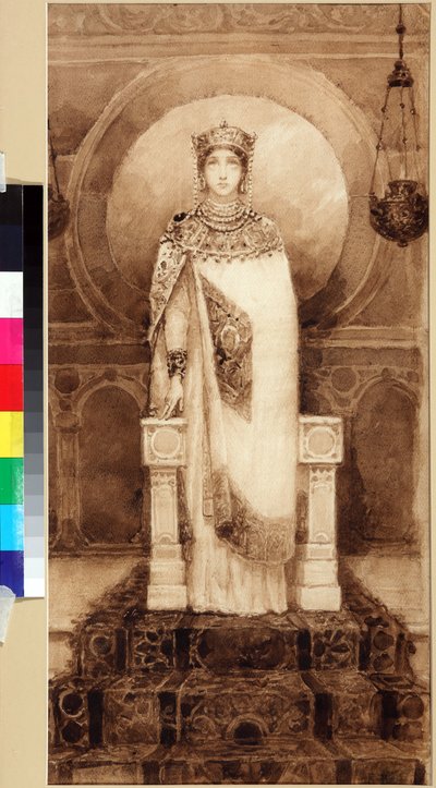 Saint Helena (romersk keiserinne, mor til Konstantin I) (ca. 247/250 - ca. 329/330) - Saint Helena av Viktor Mikhaylovich Vasnetsov (1848-1926) av Victor Mikhailovich Vasnetsov