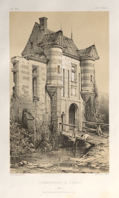 ...pl. 23, Commanderie De Launay Yonne, utgitt 1860. av Victor Petit