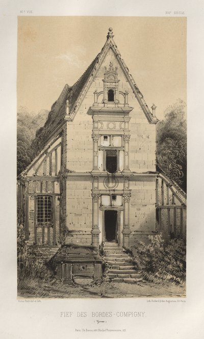 ...pl. 81, FIEf Des Bordes-Compigny Yonne, 1860. av Victor Petit