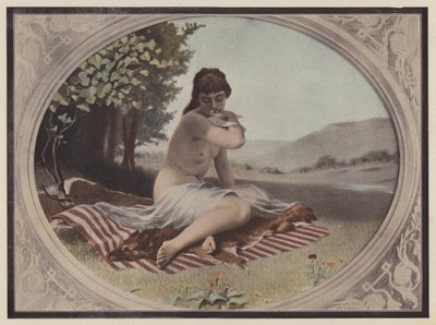 Nymfen (farge litho) av Victor Renault des Graviers