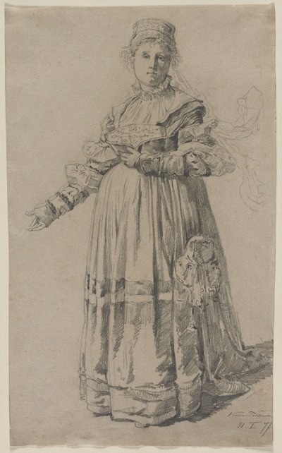 Stående kvinne, 1877. av Victor Tobler