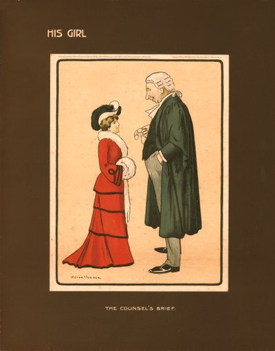 Hans jente, rådgiverens kort. av Victor Venner